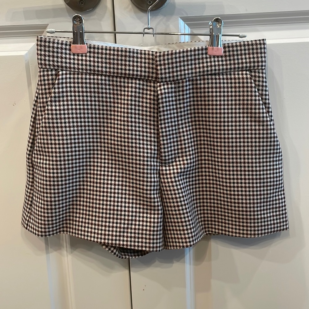 Houndstooth Zara shorts XS